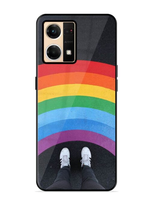 Legs Rainbow Glossy Metal TPU Phone Cover for Oppo Reno 7 (4G) Zapvi