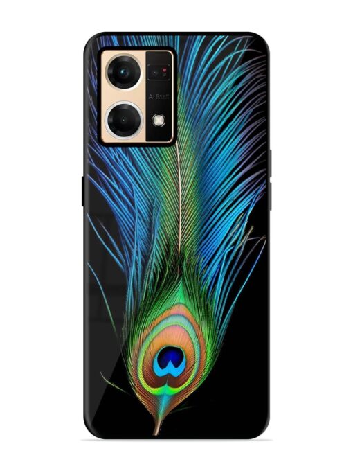 Peacock Feather Glossy Metal TPU Phone Cover for Oppo Reno 7 (4G) Zapvi