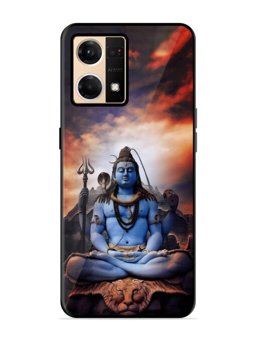 Jai Jai Shiv Glossy Metal Phone Cover for Oppo Reno 7 (4G) Zapvi