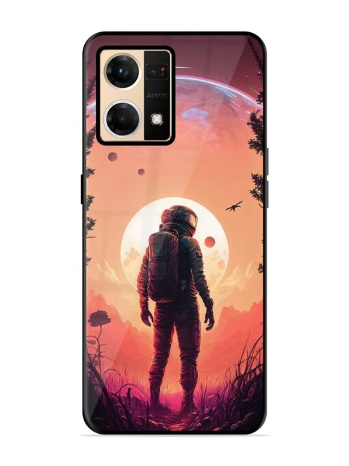 Red Sky At Morning Glossy Metal Phone Cover for Oppo Reno 7 (4G) Zapvi