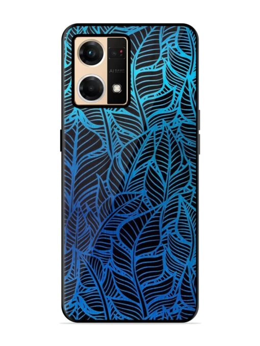 Decorative Topical Glossy Metal Phone Cover for Oppo Reno 7 (4G) Zapvi