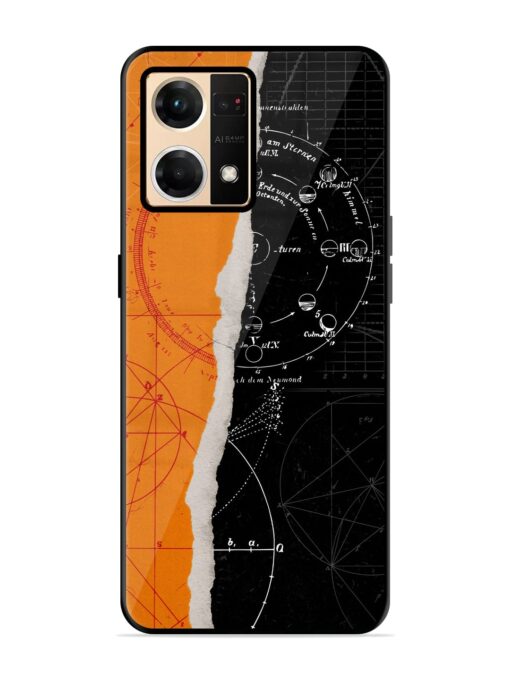 Planning Zoning Glossy Metal Phone Cover for Oppo Reno 7 (4G) Zapvi