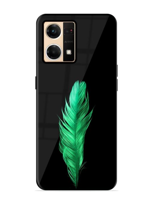 Feather Texture Glossy Metal Phone Cover for Oppo Reno 7 (4G) Zapvi