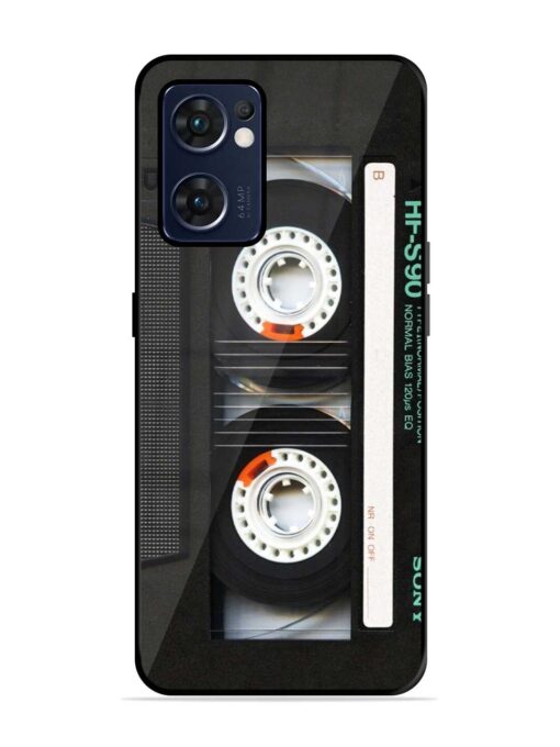 Sony Hf-S90 Cassette Glossy Metal Phone Cover for Oppo Reno 7 (5G) Zapvi