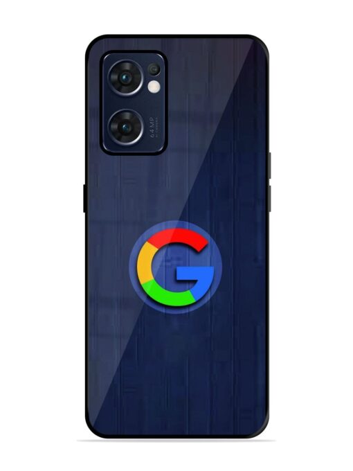 Google Logo Printed Glossy Metal TPU Phone Cover for Oppo Reno 7 (5G) Zapvi