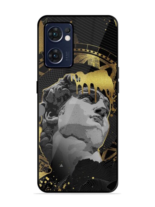 Roman Face Glossy Metal Phone Cover for Oppo Reno 7 (5G) Zapvi