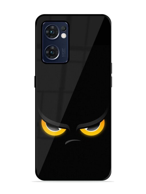 Scary Yellow Eye Glossy Metal TPU Phone Cover for Oppo Reno 7 (5G) Zapvi