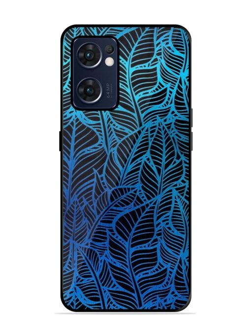 Decorative Topical Glossy Metal Phone Cover for Oppo Reno 7 (5G) Zapvi