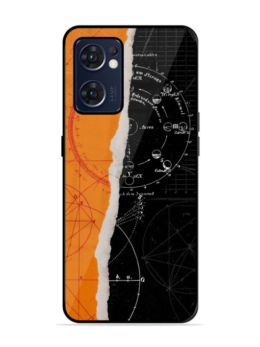 Planning Zoning Glossy Metal Phone Cover for Oppo Reno 7 (5G) Zapvi