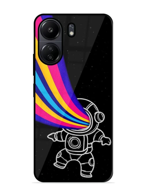 Astronaut Glossy Metal TPU Phone Cover for Poco C65 Zapvi