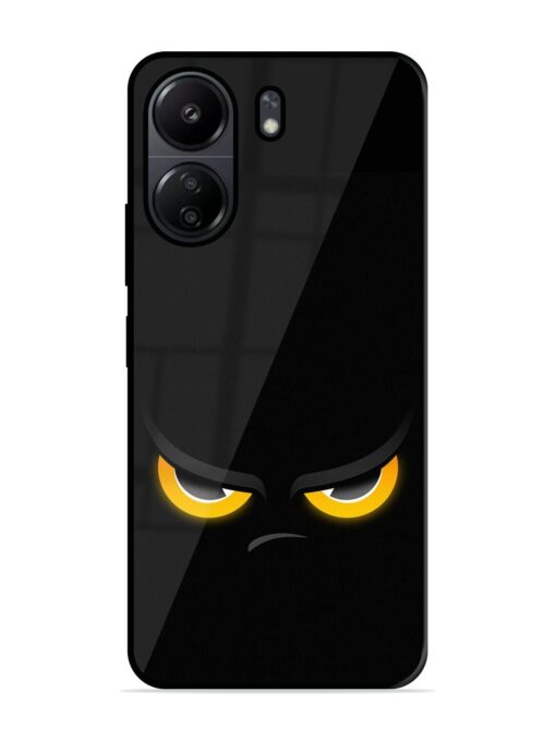 Scary Yellow Eye Glossy Metal TPU Phone Cover for Poco C65 Zapvi