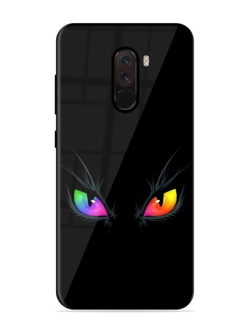 Cat Eyes Glossy Metal Phone Cover for Poco F1 Zapvi