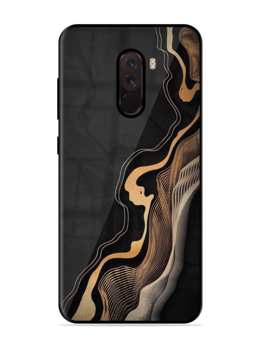 Abstract Art Glossy Metal TPU Phone Cover for Poco F1 Zapvi