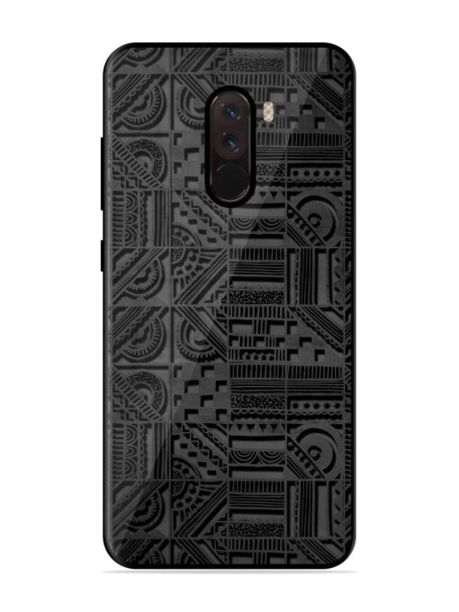 Seamless Pattern Glossy Metal Phone Cover for Poco F1 Zapvi