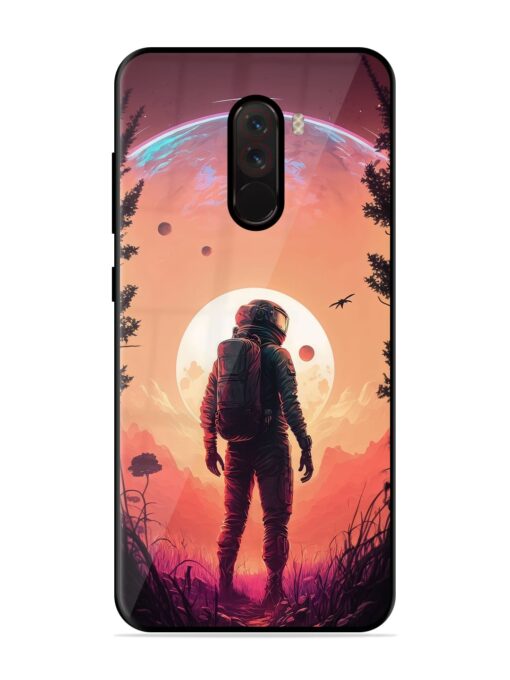 Red Sky At Morning Glossy Metal Phone Cover for Poco F1 Zapvi