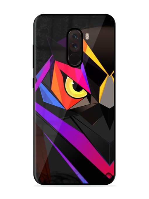 Wpap Owl Glossy Metal Phone Cover for Poco F1 Zapvi