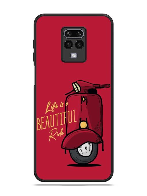 Life Is Beautiful Rides Glossy Metal Phone Cover for Poco M2 Pro Zapvi