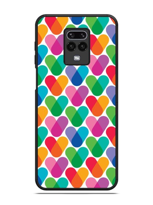 Overlapping Colors Colorful Glossy Metal TPU Phone Cover for Poco M2 Pro Zapvi