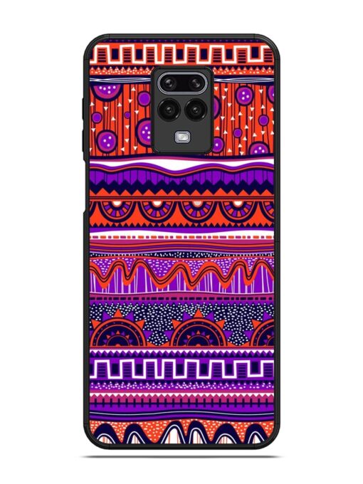 Ethnic Seamless Pattern Glossy Metal TPU Phone Cover for Poco M2 Pro Zapvi