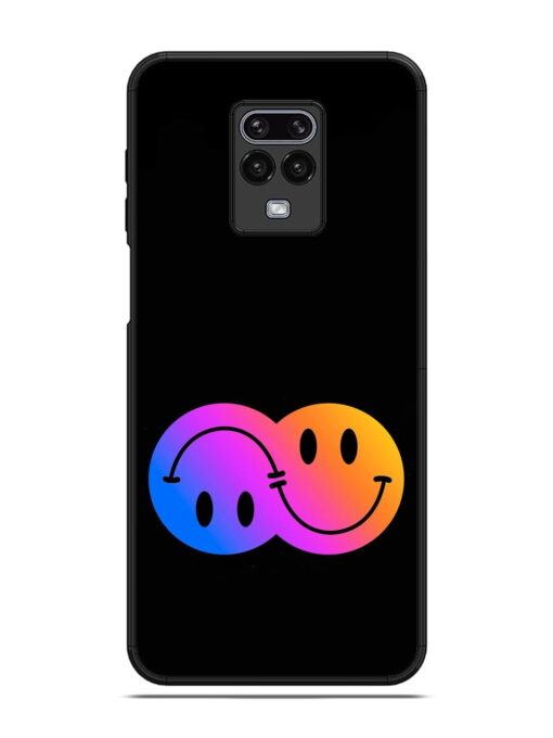 Gradient Smile Art Glossy Metal TPU Phone Cover for Poco M2 Pro Zapvi