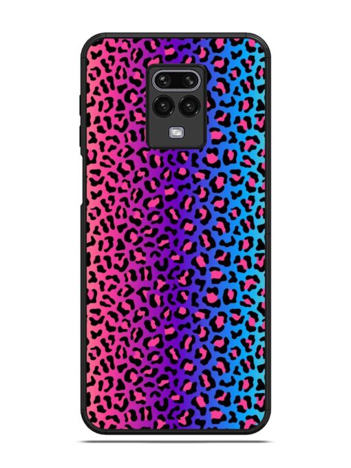 Colorful Leopard Seamless Glossy Metal Phone Cover for Poco M2 Pro Zapvi