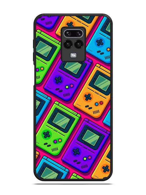 Game Seamless Pattern Glossy Metal Phone Cover for Poco M2 Pro Zapvi