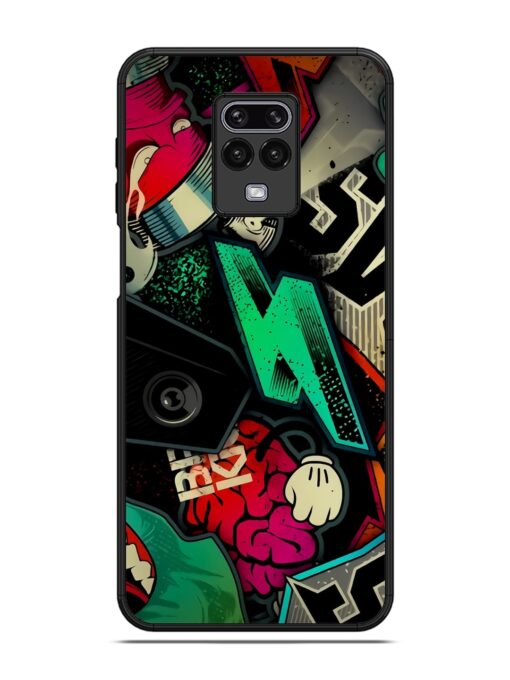 Graffiti Art Glossy Metal Phone Cover for Poco M2 Pro Zapvi