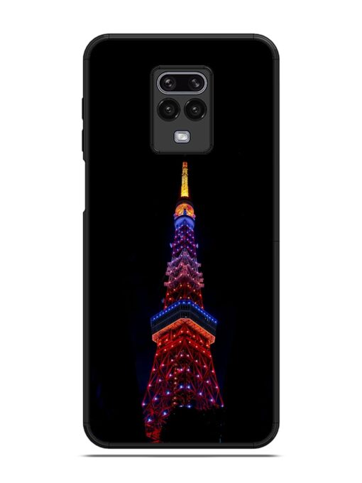 Eiffel Tower Night View Glossy Metal Phone Cover for Poco M2 Pro Zapvi