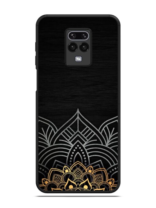 Decorative Golden Pattern Glossy Metal Phone Cover for Poco M2 Pro Zapvi