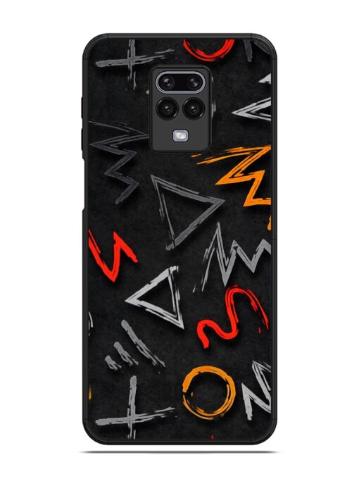 Grungy Graffiti Glossy Metal Phone Cover for Poco M2 Pro Zapvi