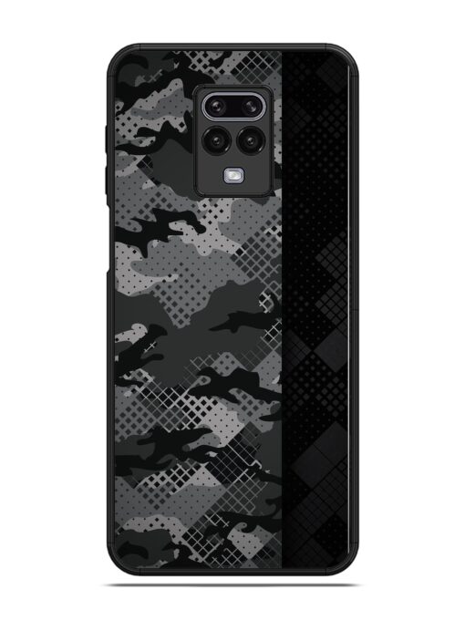 Dark Camouflage Glossy Metal Phone Cover for Poco M2 Pro Zapvi