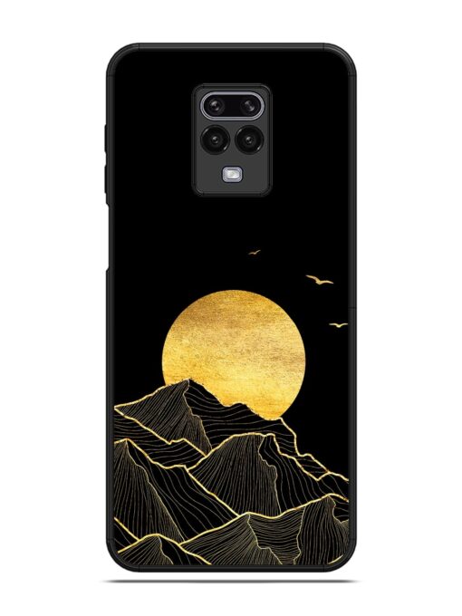 Golden Sunrise Glossy Metal Phone Cover for Poco M2 Pro Zapvi