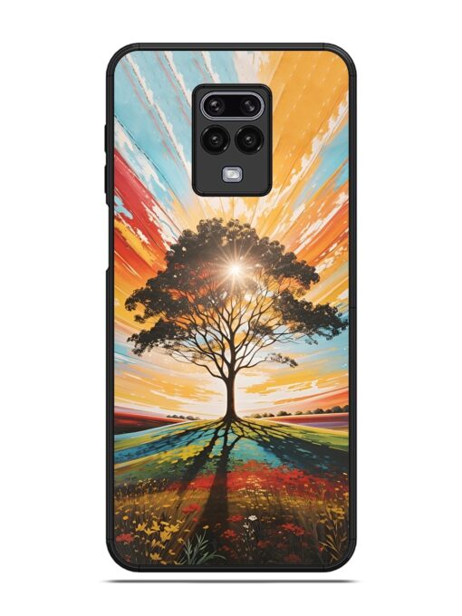 Abstract Tree Colorful Art Glossy Metal Phone Cover for Poco M2 Pro Zapvi