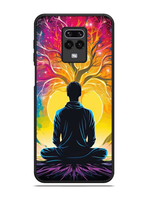 Mind Colourful Glossy Metal Phone Cover for Poco M2 Pro Zapvi