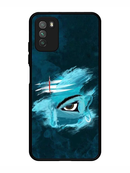 Lord Shiva Glossy Metal Phone Cover for Poco M3 Zapvi