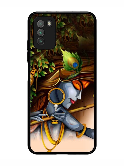 Krishna Glossy Metal Phone Cover for Poco M3 Zapvi