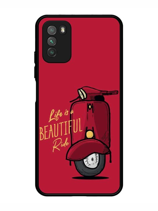 Life Is Beautiful Rides Glossy Metal Phone Cover for Poco M3 Zapvi