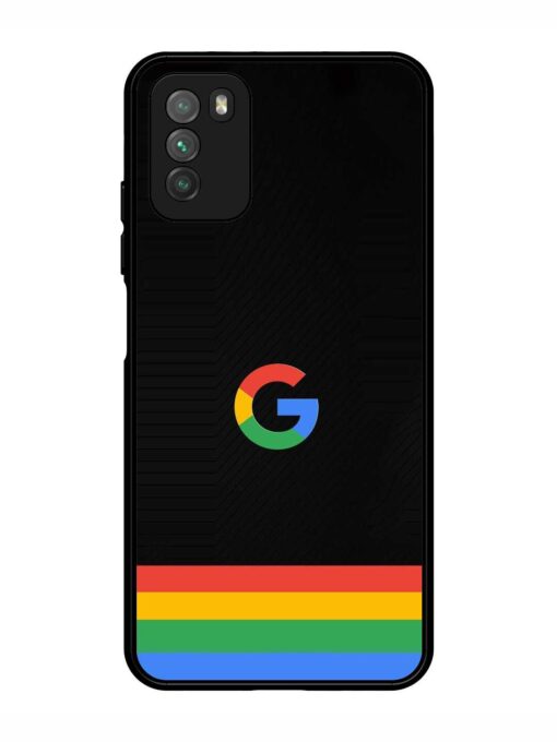 Google Logo Art Glossy Metal Phone Cover for Poco M3 Zapvi