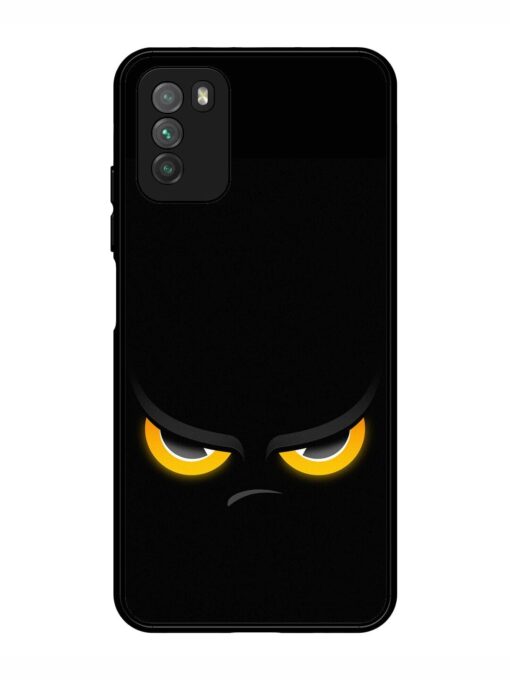 Scary Yellow Eye Glossy Metal TPU Phone Cover for Poco M3 Zapvi