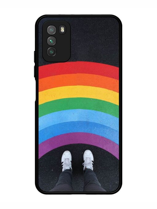 Legs Rainbow Glossy Metal TPU Phone Cover for Poco M3 Zapvi