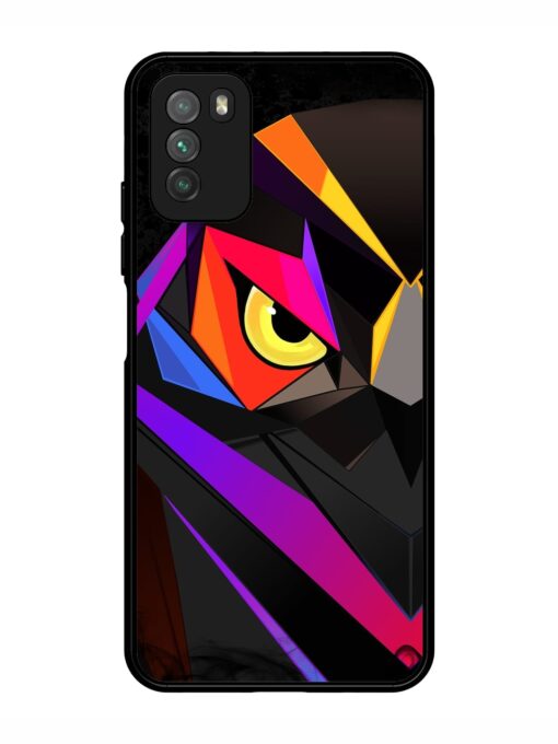 Wpap Owl Glossy Metal Phone Cover for Poco M3 Zapvi