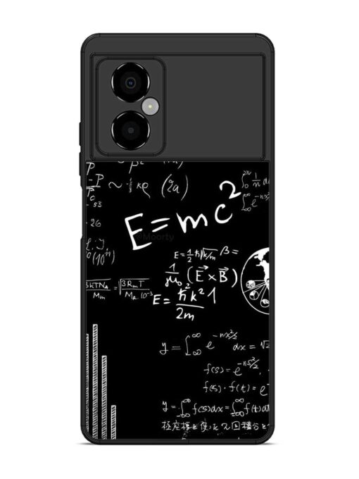 E=Mc2 Mass?Energy Equivalence Glossy Metal Phone Cover for Poco M4 (5G) Zapvi