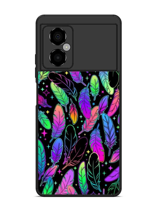 Bright Multi Colored Seamless Glossy Metal Phone Cover for Poco M4 (5G) Zapvi