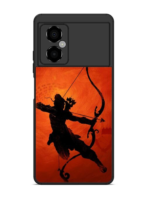 Illustration Lord Rama Glossy Metal Phone Cover for Poco M4 (5G) Zapvi