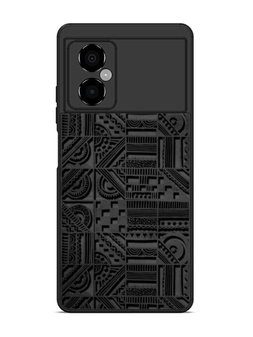 Seamless Pattern Glossy Metal Phone Cover for Poco M4 (5G) Zapvi