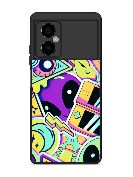 Scratch Art Glossy Metal Phone Cover for Poco M4 (5G) Zapvi