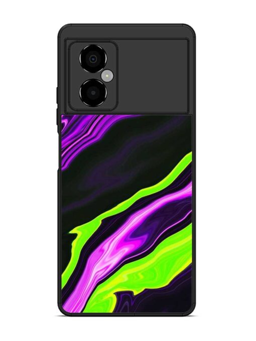 Bright Fluid Violet Glossy Metal Phone Cover for Poco M4 (5G) Zapvi