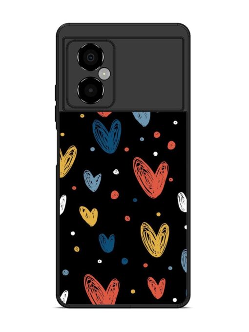 Happy Valentines Day Glossy Metal TPU Phone Cover for Poco M4 (5G) Zapvi