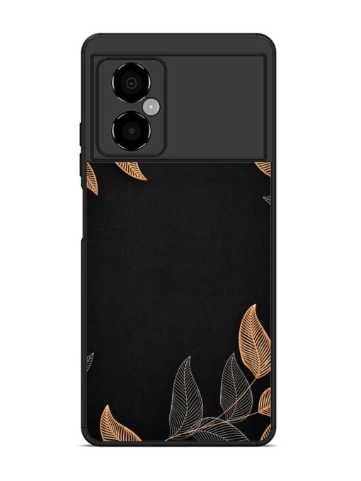 Foliage Art Glossy Metal Phone Cover for Poco M4 (5G) Zapvi