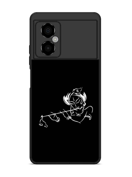 Krishna Flute Glossy Metal Phone Cover for Poco M4 (5G) Zapvi